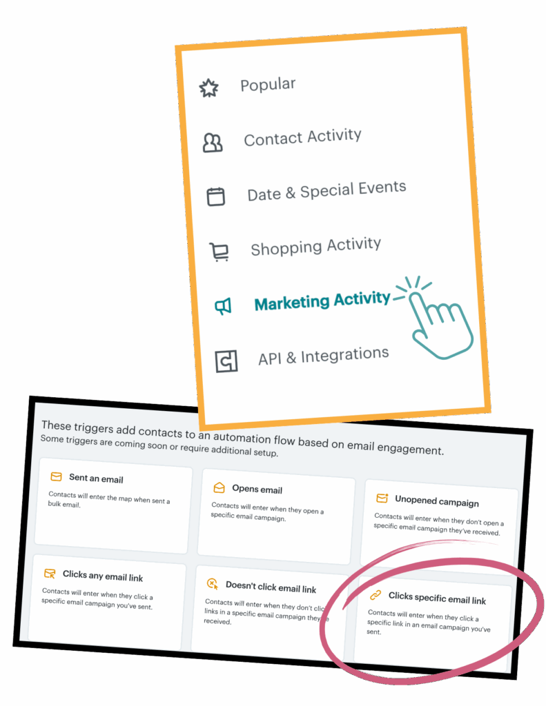 Select your trigger for your Mailchimp flow