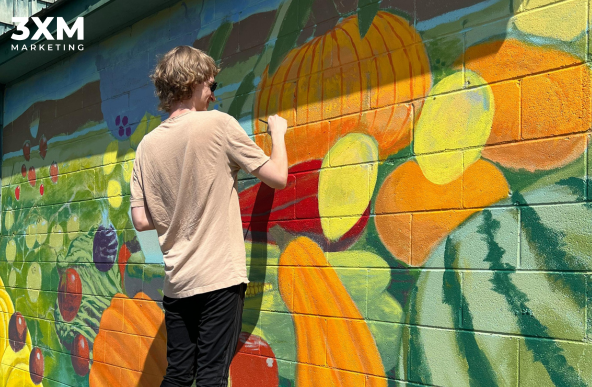 Mural painted by local artist